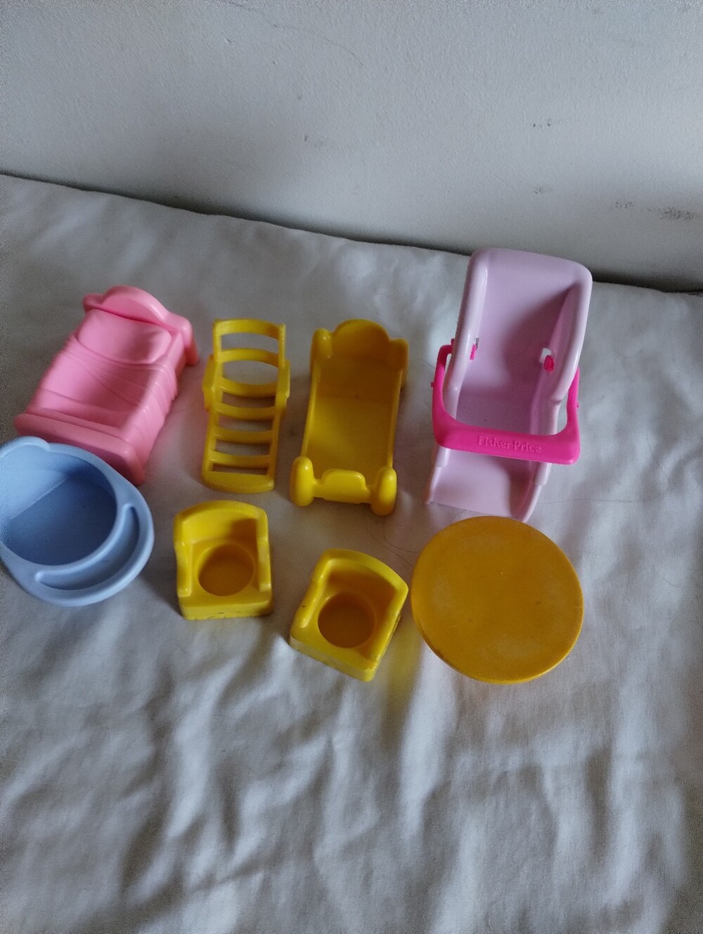 Fisher-Price Pink and Yellow Doll Accessory Set